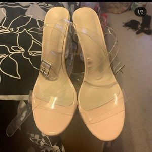 Clear Cinderella heels